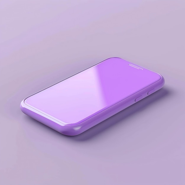 Illustration of 3d cartoon smartphone in blue colour Generative Ai