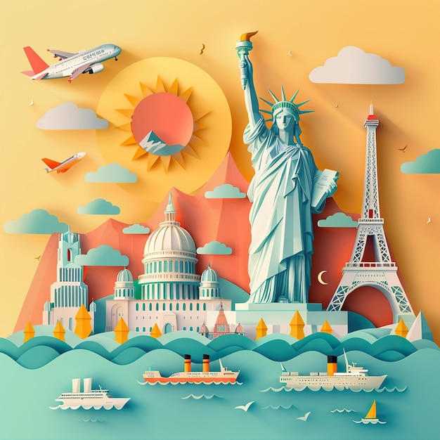 an image for advertisement for the service of the travel agency the shape should be for web banner