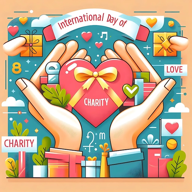 Photo international day of charity illustration