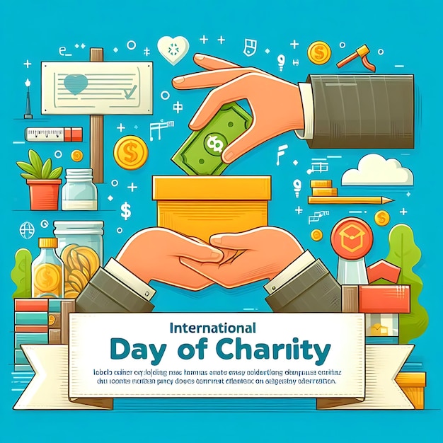 Photo international day of charity illustration