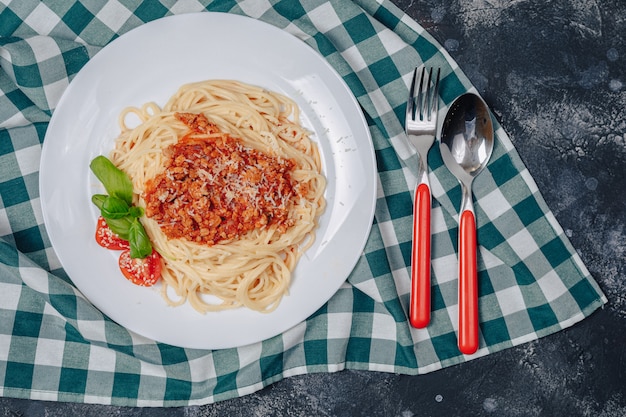 Italian pasta with meat