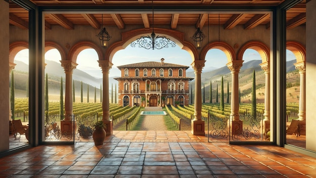 an Italianinspired estate with terracotta tiles