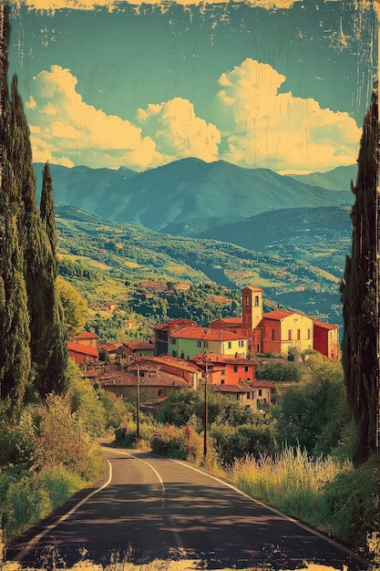 Foto poster retro dell'italia