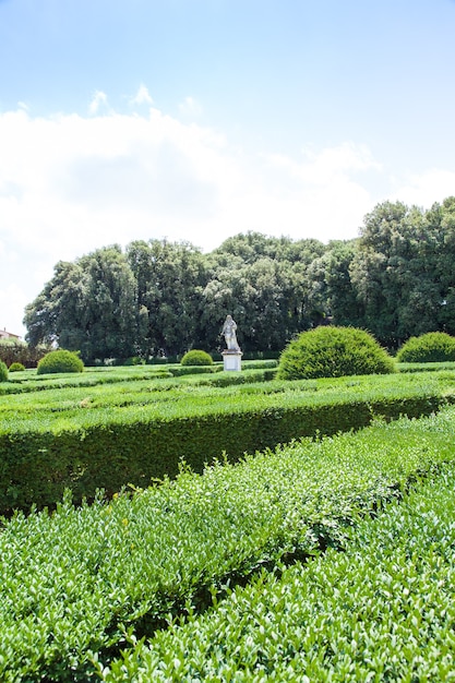 Italy, Tuscany region, San Quirico. Famous Italian garden of Orti Leonini