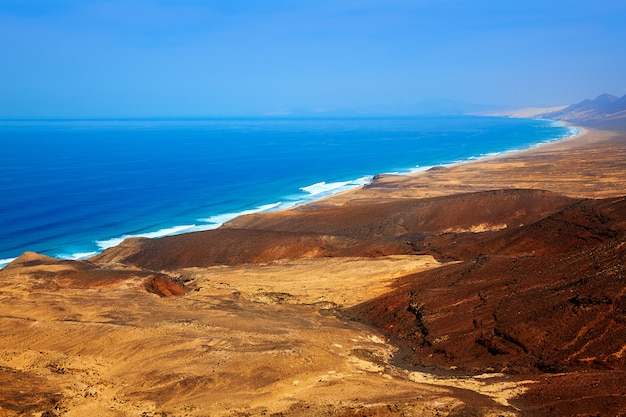 Jandia west beaches aerial of Fuerteventura