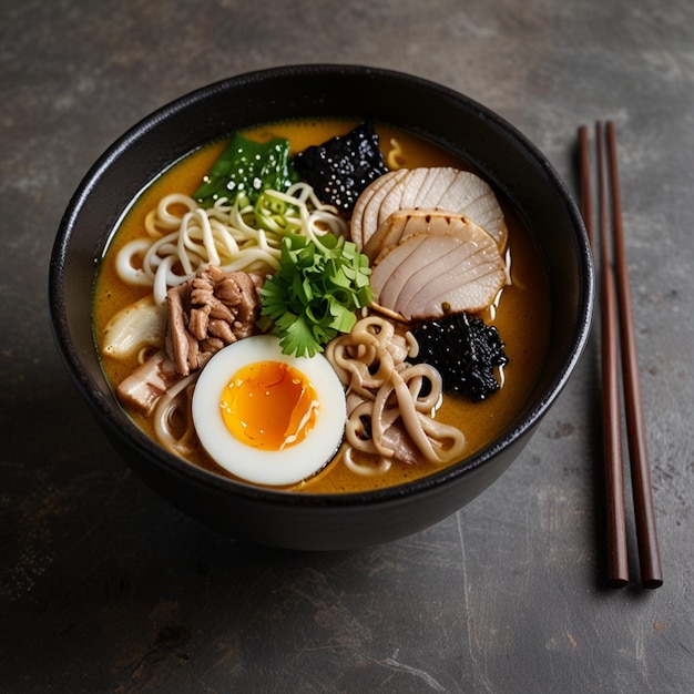 Foto tagliatelle di soba giapponesi