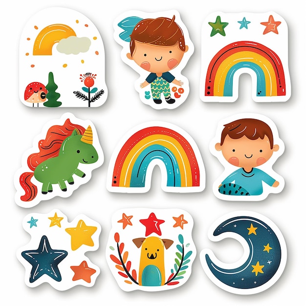 Photo kids sticker collection