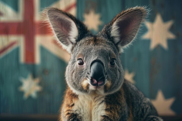 Photo a koala with a face that says  koala