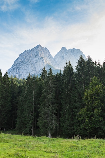 Photo landscape view bavarian alps, germany, europe