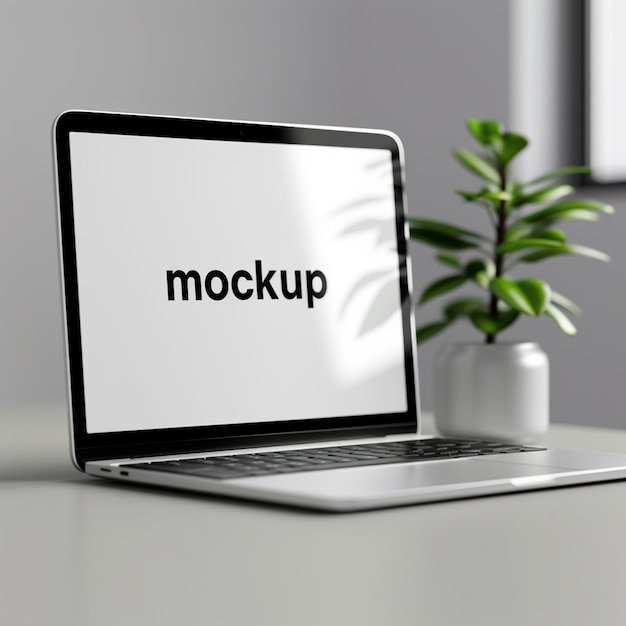 Photo laptop mockup