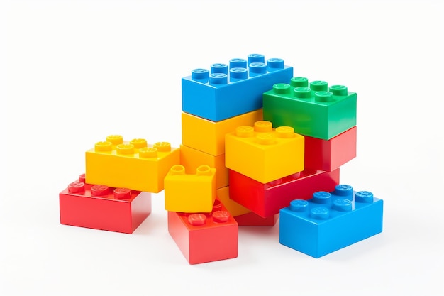 LEGO Blocks isolated on white background