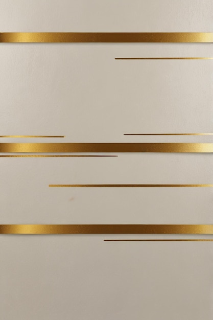 Photo a line of gold lines on a wall with a line that says gold