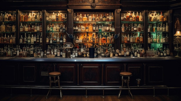 Photo liquor bar background