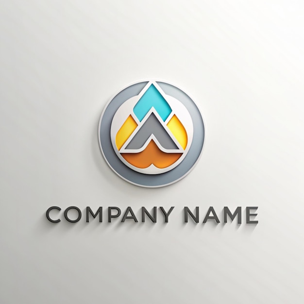 a logo for company name that is on a white background