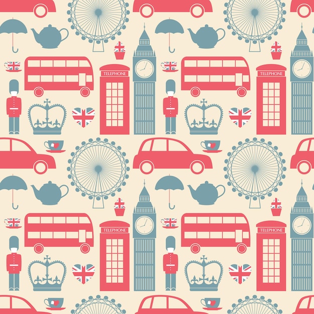 Photo london pattern background