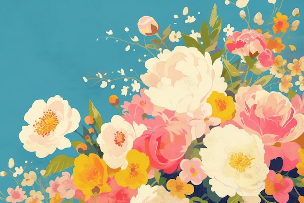 Photo lovely floral pattern for creative design projects