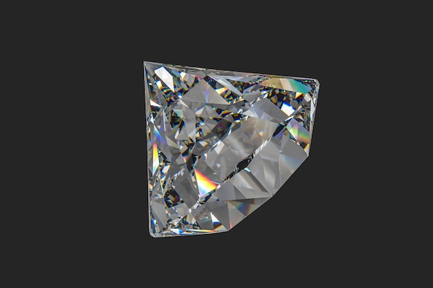 Luxury diamond gem 3d rendering