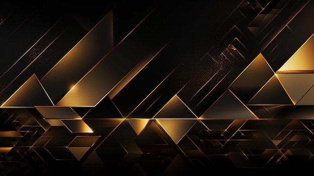 luxury gold background along with the effect of geometric