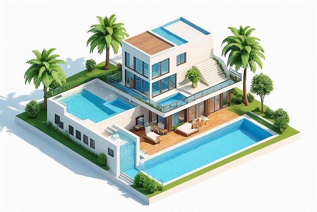 Luxury House design with Swimming pool