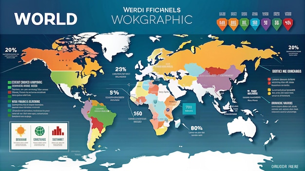 Photo a map of the world with the words  grosgranate  on it