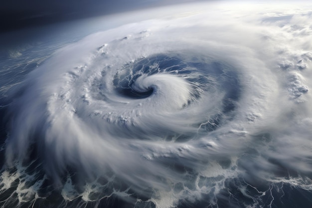 Photo massive cyclone related to el nino phenomena outdoors nature storm