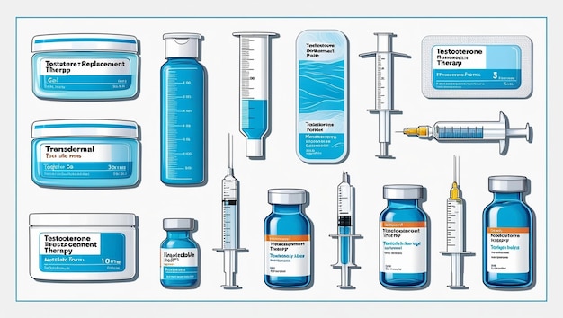 Photo medical supplies and pharmaceutical illustration