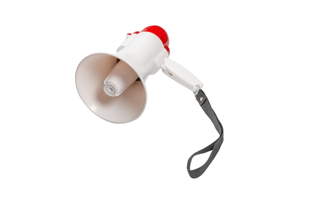 Photo megaphone isolated on a white background.