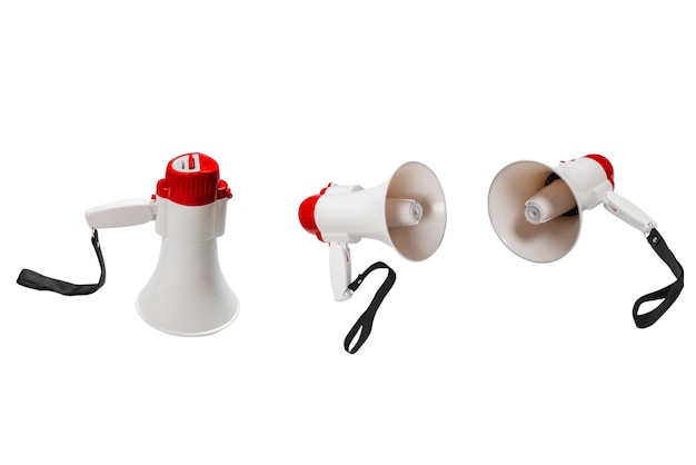 Photo megaphone isolated on white background