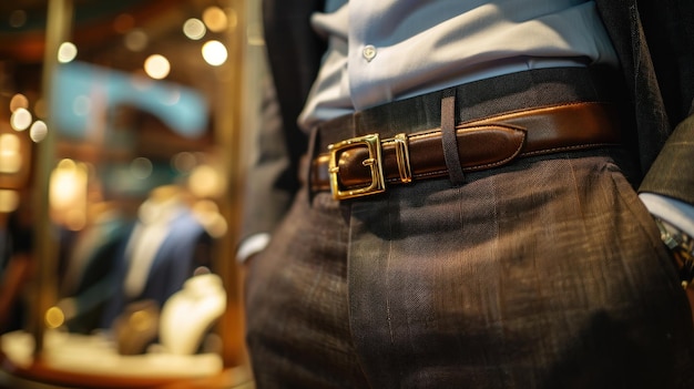 Photo men39s waist belts at a jewelry store