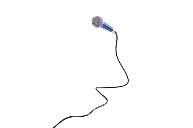 Microphone isolated on white