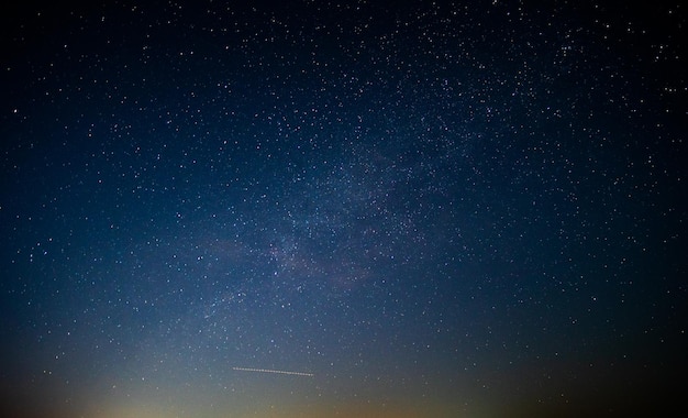 Milky Way Galaxy in sky at night