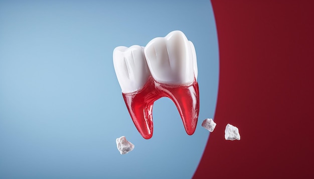 Minimal and creative Dental commercial photography for advertisement