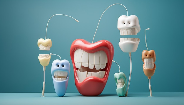 Minimal and creative Dental commercial photography for advertisement