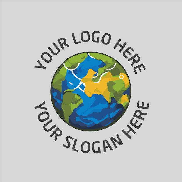 Photo minimalist earth logo