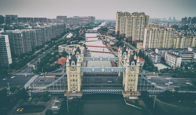 The modern building of the lujiazui financial centre