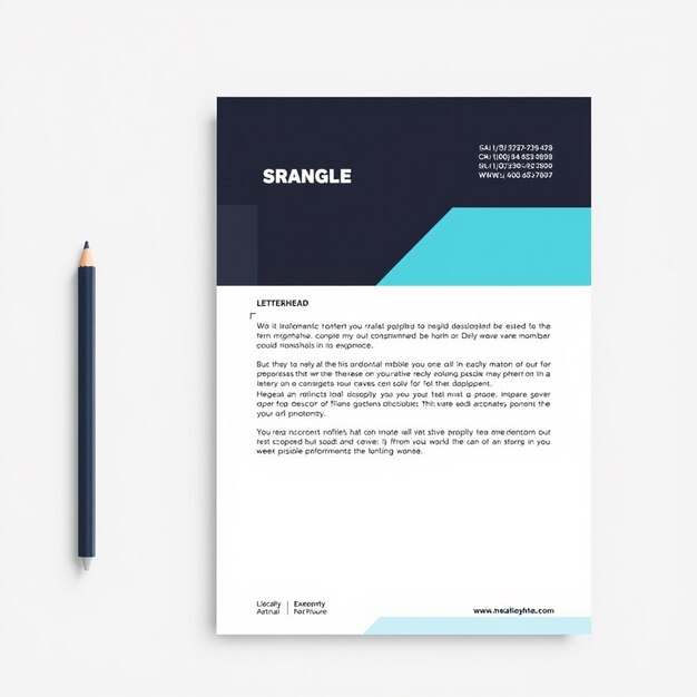 Modern business letterhead template