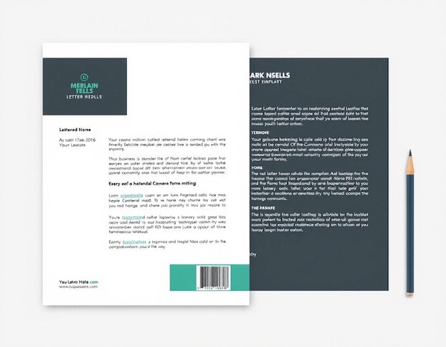 Modern business letterhead template