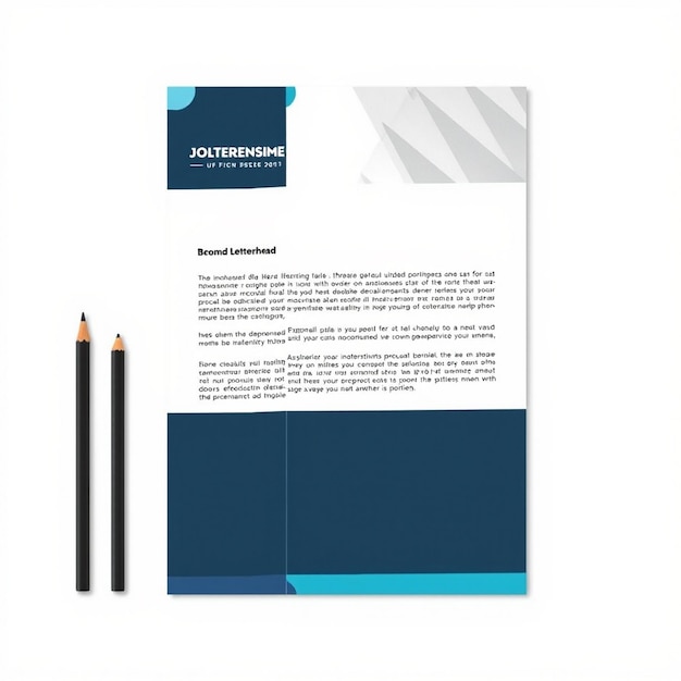 Modern business letterhead template