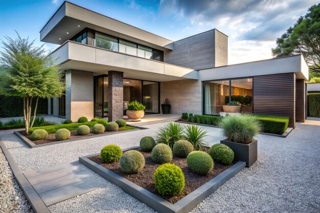 A modern exterior house