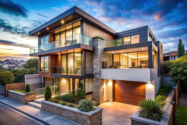 A modern exterior house