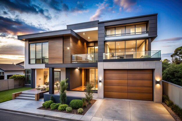 A modern exterior house