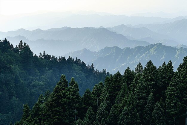 Photo morning light and mountains