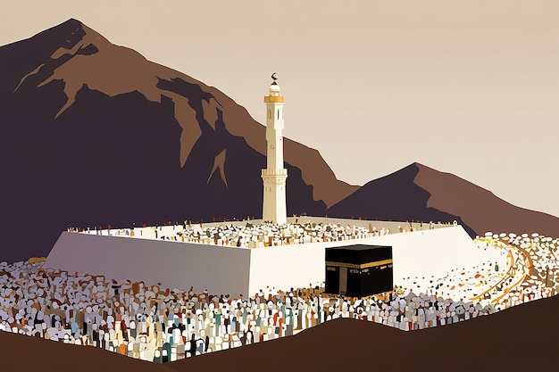 Photo mount arafat vector icon hajj pilgrimage iconset