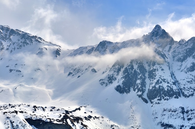 Mountain in winter 