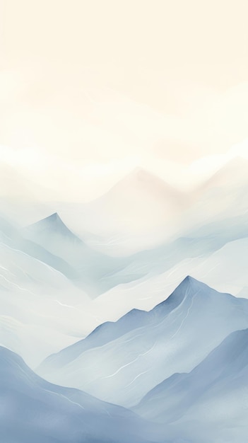 Photo mountains and waves backgrounds landscape abstract