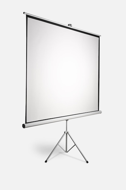 Photo movie screen on white background