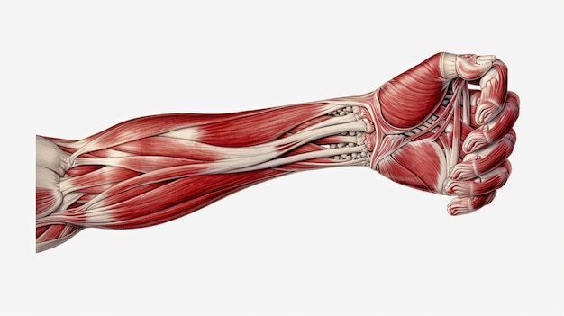 Muscle Anatomy of the Flexor Digitorum Superficialis Generative AI