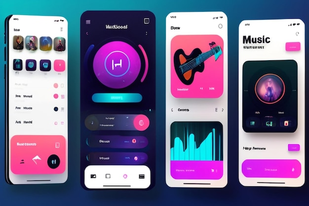 Photo music app ui music ui app creative design music app ui design music app concept ui concept