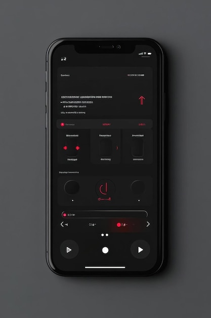 Photo music player app ui design