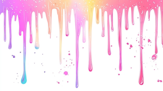 Photo neon paint dripping